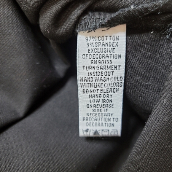 Bob Mackie Wearable Art Black Button-down Embroidered Shirt Size M - Picture 9 of 16